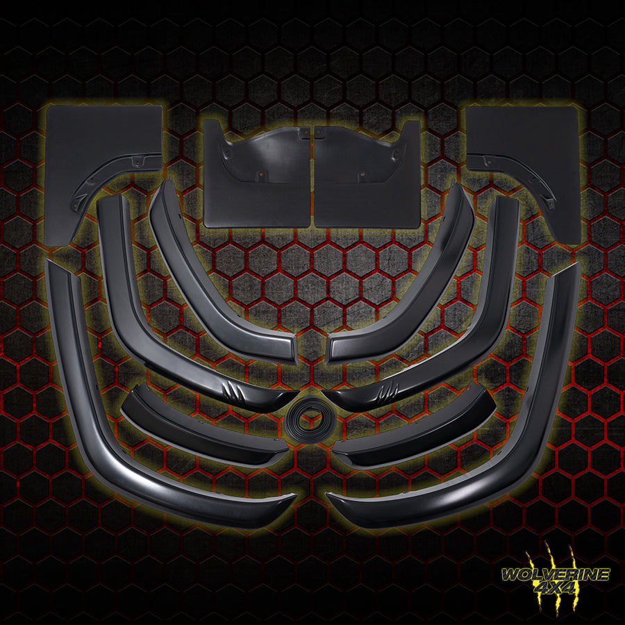 LAND CRUISER  300 SERIES GR FLARE KIT WITH MUDFLAPS (FULL-SET) - WF300GRMF