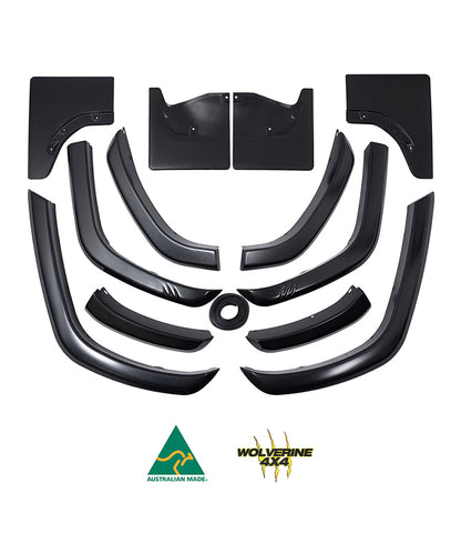 LAND CRUISER  300 SERIES GR FLARE KIT WITH MUDFLAPS (FULL-SET) - WF300GRMF
