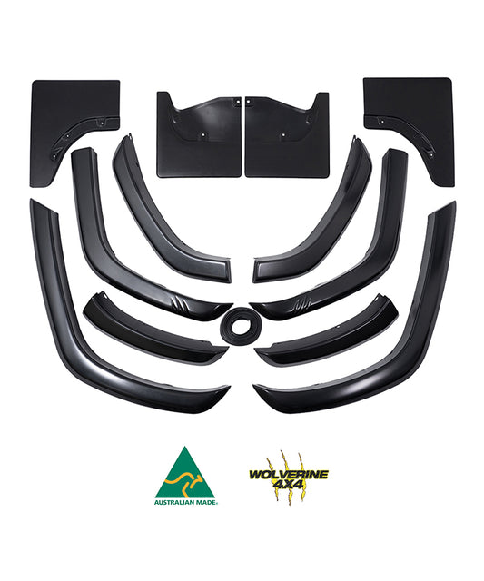LAND CRUISER 300 SERIES FLARE KIT WITH MUDFLAPS (FULL-SET) - WF300MF
